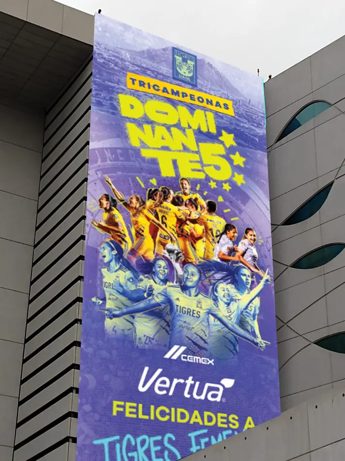 Impresión e instalación de gráficos de gran escala para campañas publicitarias de alto impacto en Monterrey. - MkTing activo