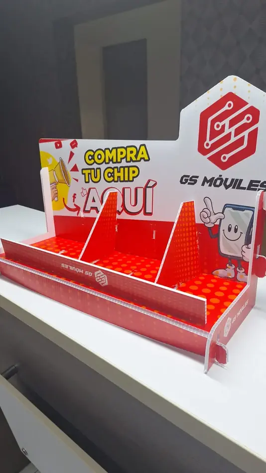 Produccion grafica GS MÓVILES material pop - MkTing activo